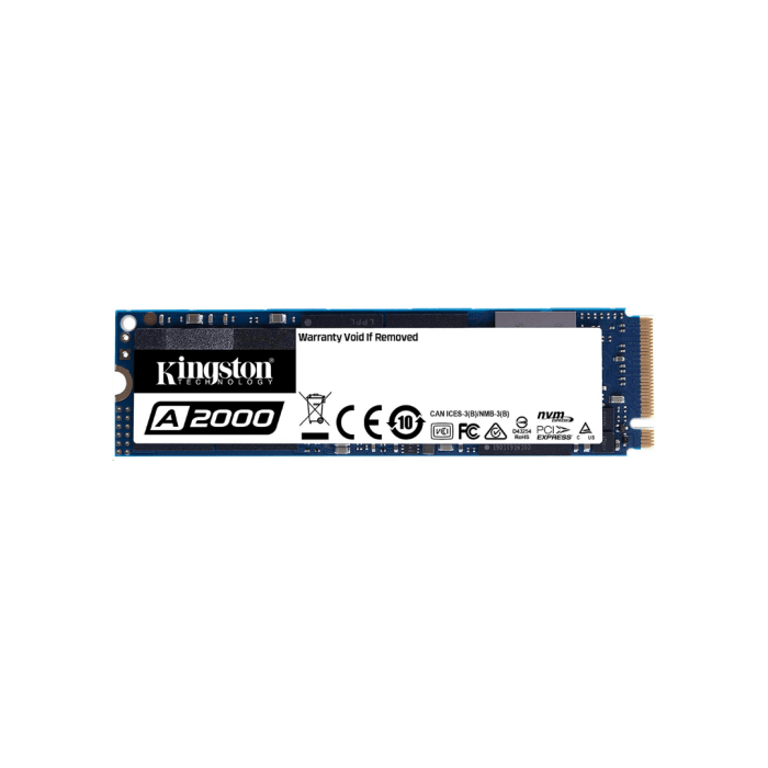 Kingston A2000 250 GB Solid State Drive - M.2 2280 NVMe Internal - PCI Express