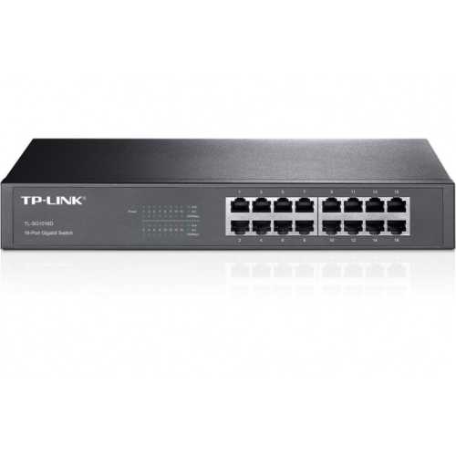 TP-Link TL-SG1016D 16-Port Ethernet Rack-Mount Switch