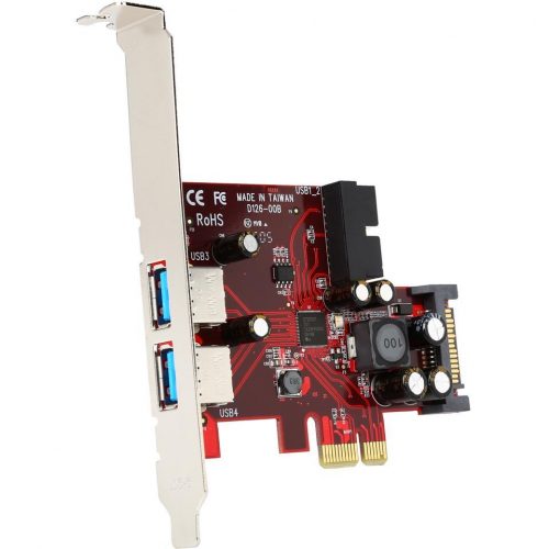 Startech 2 Port USB PCIe Card USB 3 1 Boom I T Group 709 739 