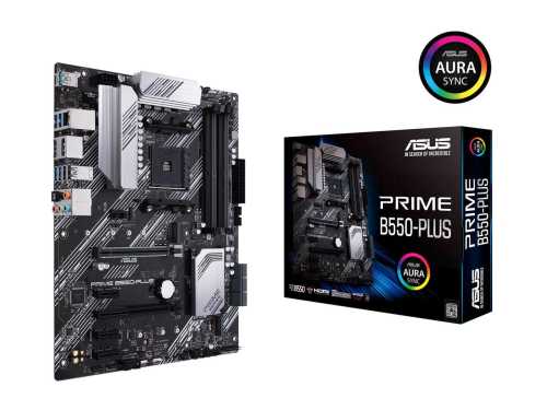 ASUS Prime B550-Plus AM4 ATX Motherboard - B550 Chipset - PCIe 4.0 compatibility