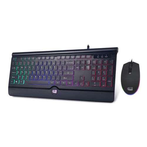 Adesso USB Multi-Colored Illuminated Keyboard & Mouse