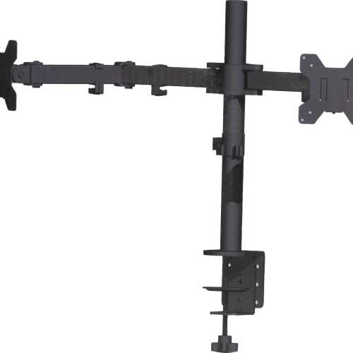 13 to 27 inch. 22 pound Dual-Arm Monitor Mount