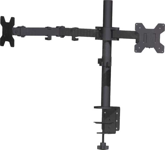 13 to 27 inch. 22 pound Dual-Arm Monitor Mount