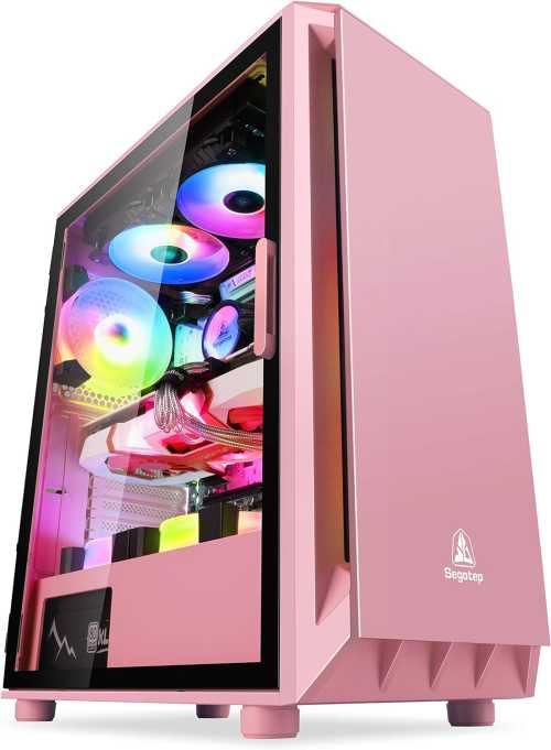Segotep GANK 5 Pink ATX Gaming Case