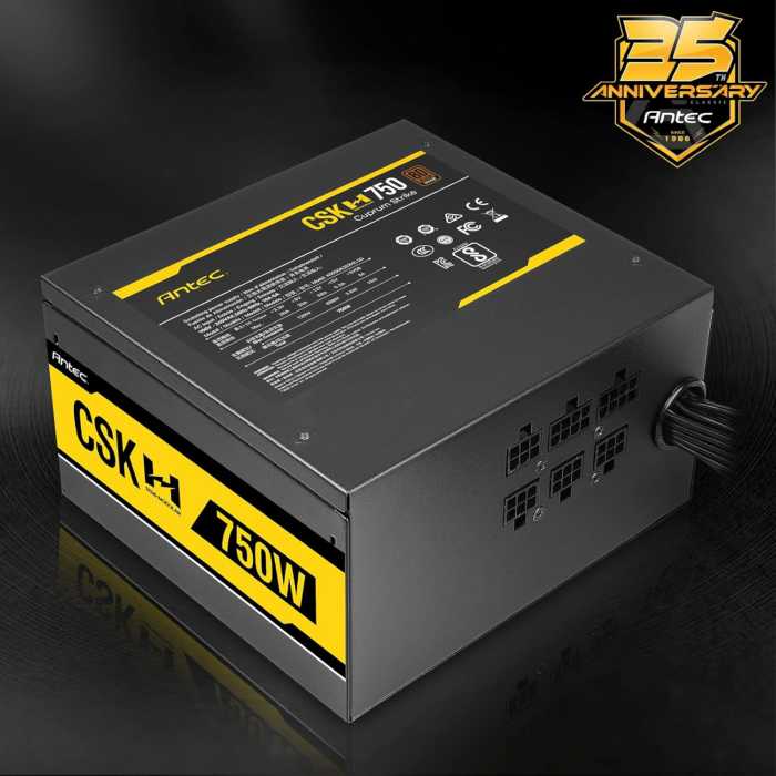 Back of Antec 750 CSK
