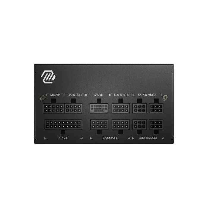 MSI MAG A850GL 850W Power Supply Connections