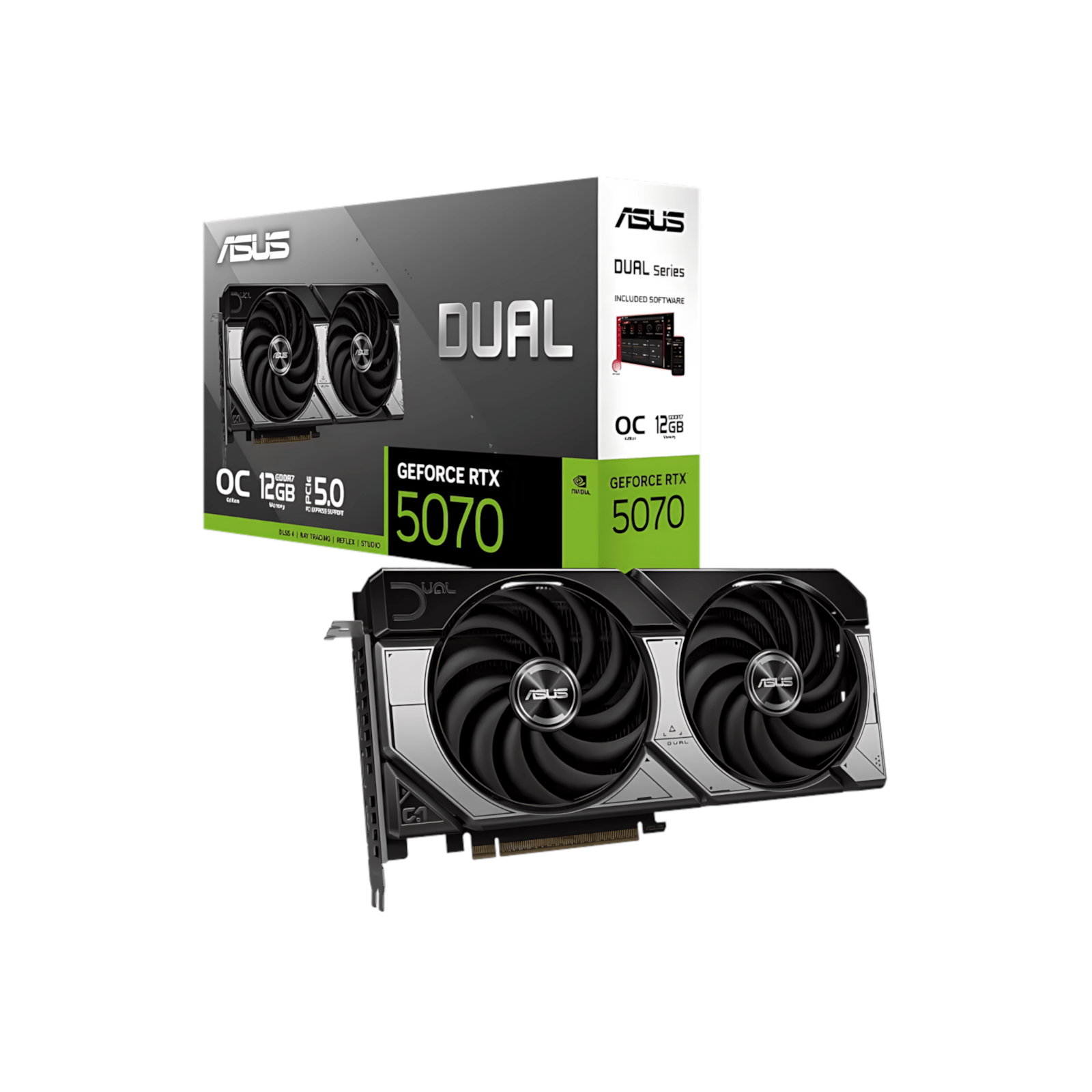 ASUS Dual GeForce RTX 5070 12GB GDDR7 OC Graphics Card