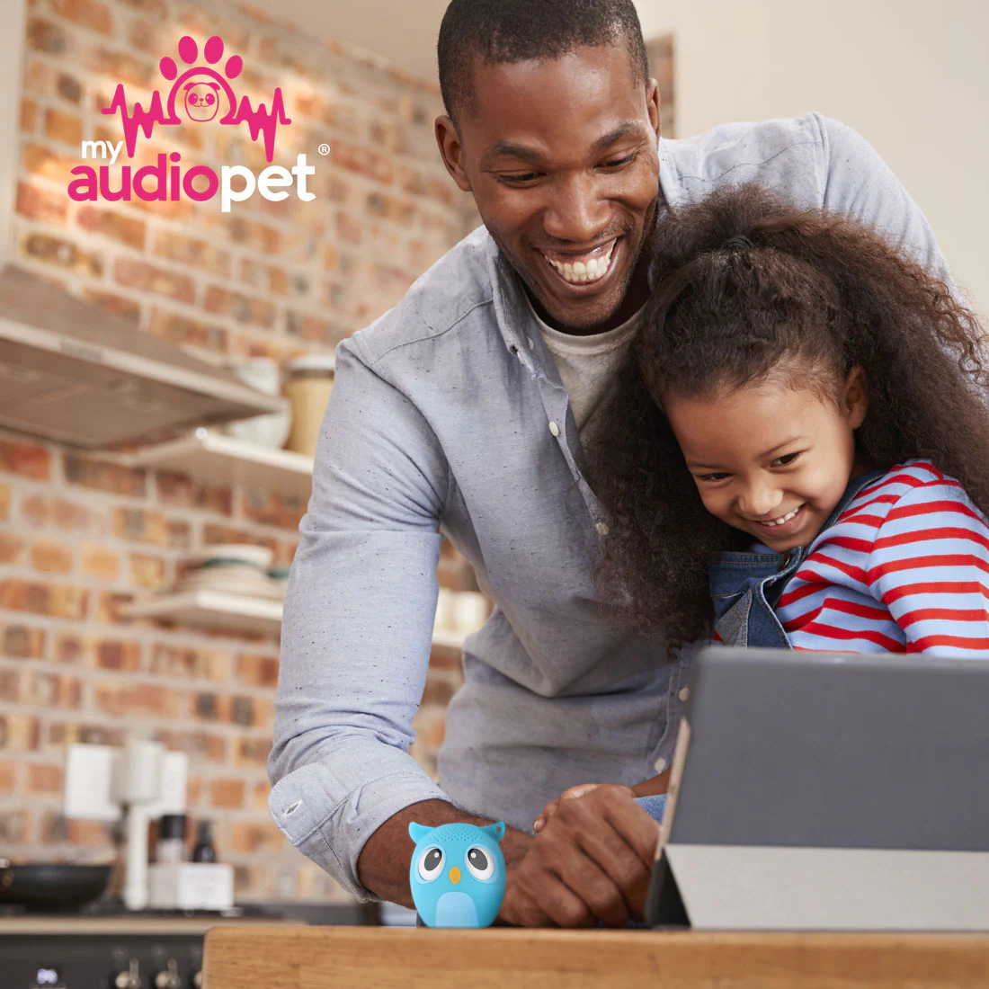 My Audio Pet Speaker Bluetooth Owl Blue - OwlCappela TWS & Lanyard Included 3 Watts Built in Mic Selfie Remote - Image 2