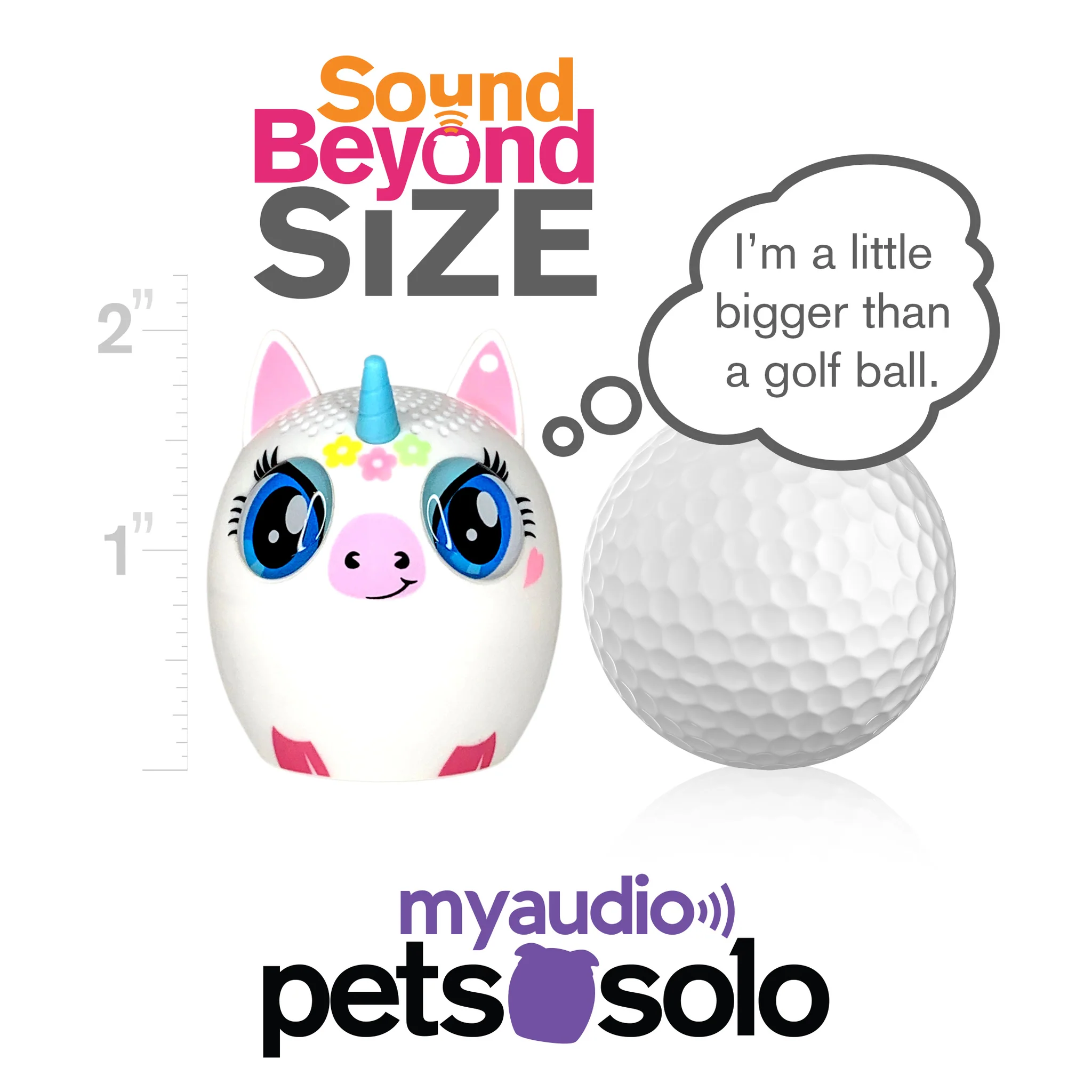 My Audio Pet Speaker Bluetooth Unicorn - UniCHORD TWS & Lanyard Included 3 Watts Built in Mic Selfie Remote - Image 8